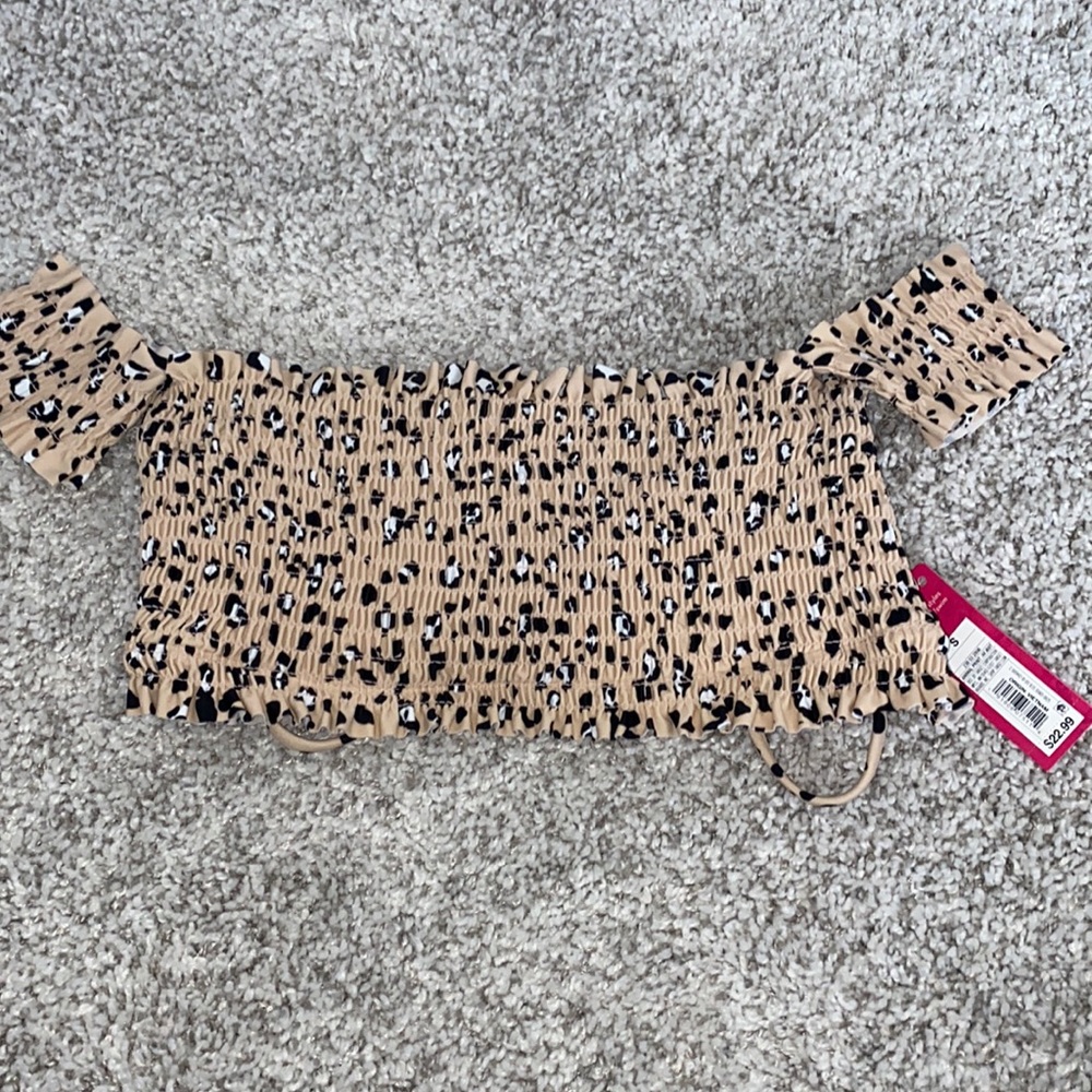 Cheetah Swim Suit Top